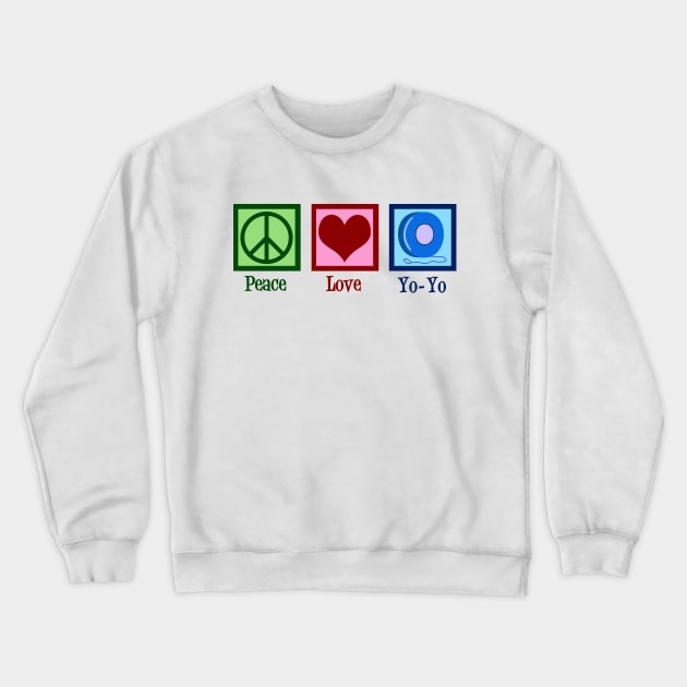 Peace Love Yoyo Crewneck Sweatshirt by epiclovedesigns